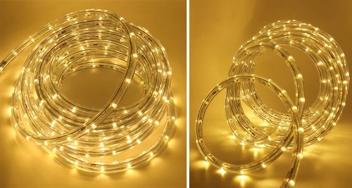 WĄŻ LED LAMPKI ZEWNĘTRZNE CHOINKOWE FLASH TRYBY TIMER CIEPŁE IP67 10m 230V na Arena.pl