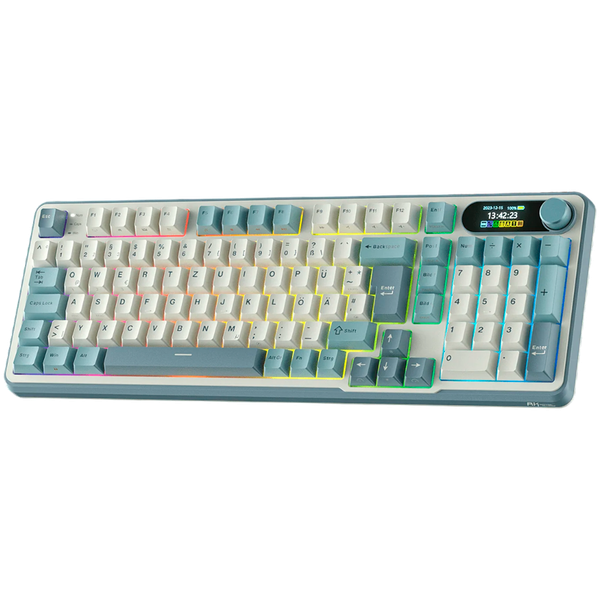 royal kludge rk-s98 light cloud gaming keyboard brown switch zdjęcie 2