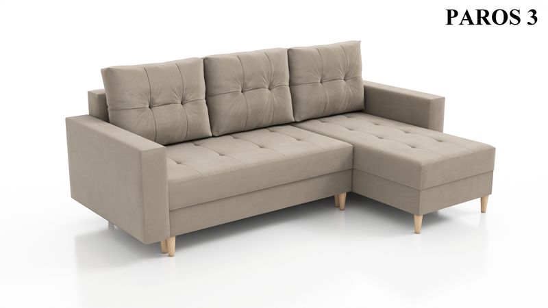 Narożnik rozkładany SCANDI na sprężynach, pojemnik zdjęcie 20