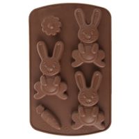 Forma Silikonowa Foremka Wielkanocna do Pieczenia Ciastek Zające Zajączki