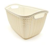 KOSZYK KNIT DUŻY POJEMNIK DO ŁAZIENKI POKOJU KUCHNI 20L ORGANIZER BEŻOWY