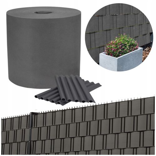 TAŚMA OGRODZENIOWA 19cmX48m + 38 KLIPSY +UV OSŁONA NA OGRODZENIE PŁOT PANEL na Arena.pl