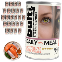 BULTI Daily Meal Sterilized mokra karma dla kota Łosoś z Kurczakiem 24x400g