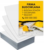 Ulotki A4 FIRMA BUDOWLANA 100 szt firmowe reklamowe + PROJEKT GRATIS