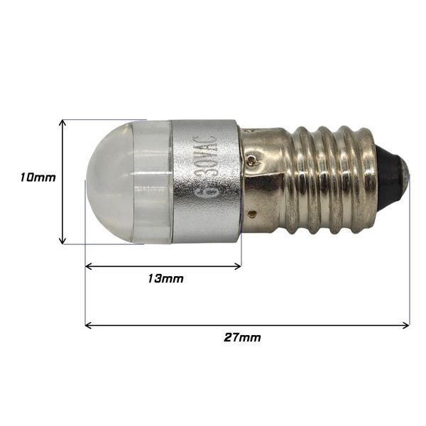 żarówka LED E10 6-30V CREE do latarek zdjęcie 4