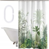 ZASŁONA PRYSZNICOWA TEKSTYLNA KOTARA DO WANNY ZASŁONKA POD PRYSZNIC KURTYNA