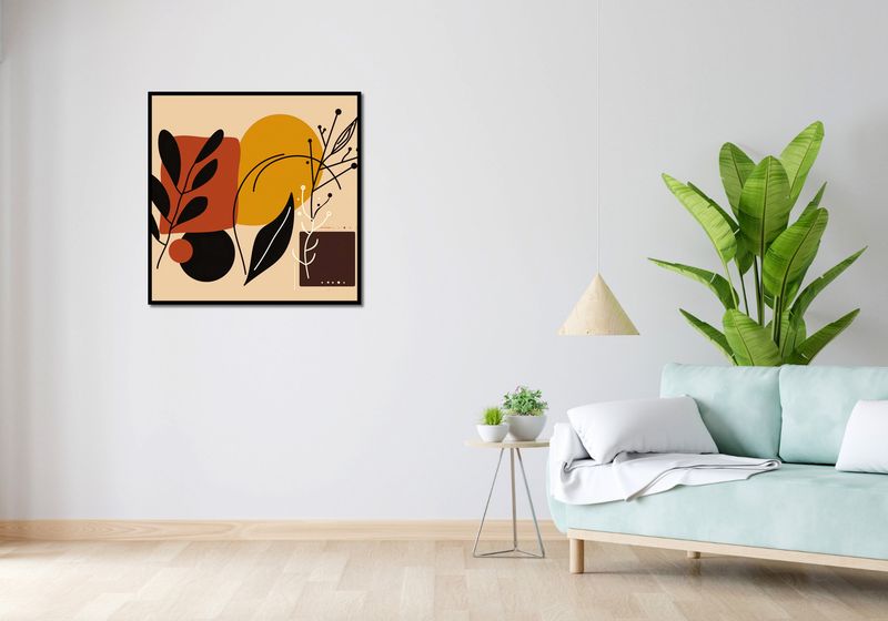 Plakat 80x80cm Ciepłe Kontury zdjęcie 4