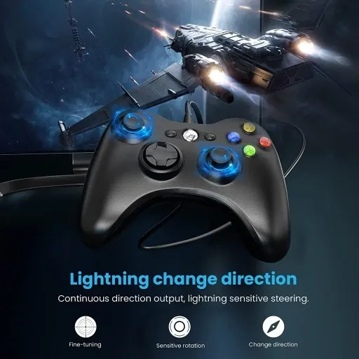 GAMEPAD PAD do XBOX 360 PC KONSOLI USB DUAL SHOCK zdjęcie 7