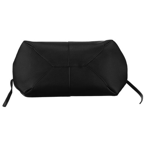 czarna shopperka damska wykonana ze skóry ekologicznej z praktycznym na Arena.pl