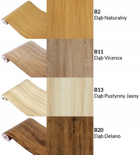 Okleina Drewnopodobna DĄB Folia Meblowa Klejowa 90x210cm Wzory Do na Arena.pl