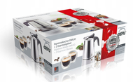 GEFU Ekspres stalowy EMILIO 80 ml Gefu z dwoma szklankami gratis!