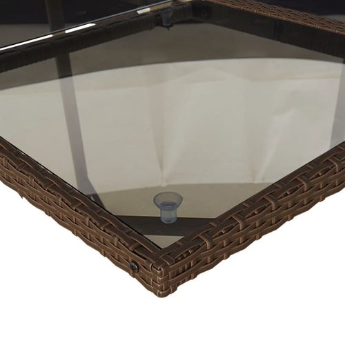 15-cz. zestaw mebli ogrodowych z poduszkami, brązowy, rattan PE na Arena.pl