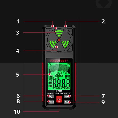 MIERNIK POLA ELEKTROMAGNETYCZNEGO EMF TESTER FAL RADIOWYCH HABOTEST HT627 na Arena.pl