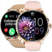 SMARTWATCH ZEGAREK DAMSKI MENU POLSKIE SPORT PULS ROZMOWY SMART WATCH