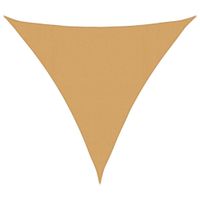 Żagiel przeciwsłoneczny, 160 g/m², piaskowy, 4x4x4 m, HDPE