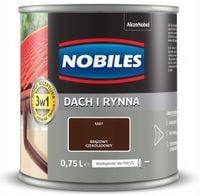 dach i rynna brązowy cz. 0,75l 60030022 wodorozcieńczalna gruntoemalia akry