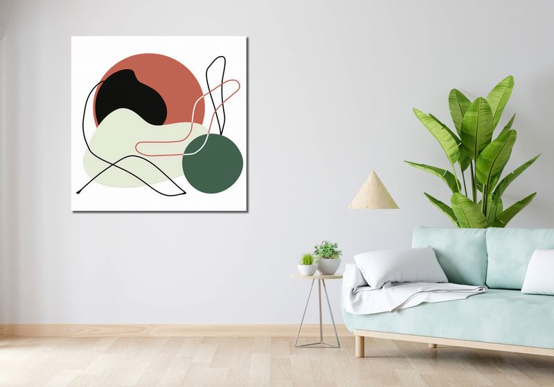 Obraz 100x100cm Płaszczyzny zdjęcie 2