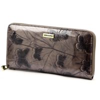 Lakierowany damski portfel z naturalnej skóry Gregorio BTS-119