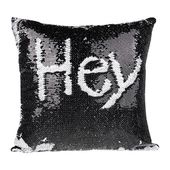 Poszewka 40 x 40 cm z dwukolorowymi cekinami do sublimacji - czarna