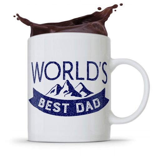 Kubek Na Dzień Ojca Dla Taty Worlds Best Dad Z Nadrukiem Ze Zdjęciem na Arena.pl