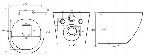 MISKA PODWIESZANA MUSZLA WC WISZĄCA MISA TORNADO + DESKA WOLNOOPADAJĄCA na Arena.pl