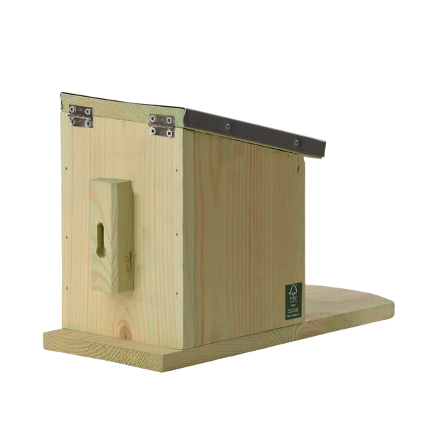 Karmnik dla wiewiórek drewniany - ocynkowany dach zdjęcie 4