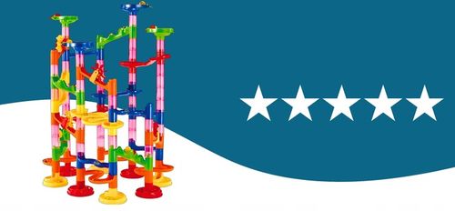 TOR KULKOWY KULODROM KLOCKI KONSTRUKCYJNE ZESTAW 105 EL KULKI 30 KULEK na Arena.pl