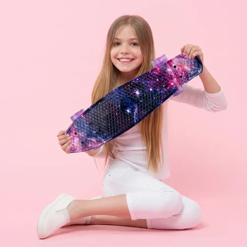 Deskorolka Fiszka Świecące Kółka LED RGB Space na Arena.pl