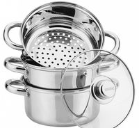 Garnek do gotowania na parze Kinghoff 4,0 l stal nierdzewna 22 cm