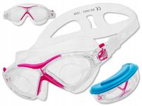 2X OKULARY OKULARKI DZIECIĘCE PŁYWANIA X-RAY + ETUI P