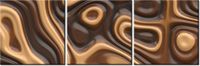 60 90CM OBRAZ 3 ELEM PŁYNNA CZEKOLADA ŚCIENNY DRUK PŁÓTNO