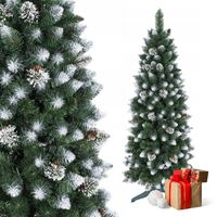 CHOINKA SZTUCZNA ŚWIĄTECZNA SOSNA ROSA SLIM WĄSKA 250cm GĘSTA STOJAK JAKOŚĆ