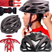 KASK ROWEROWY DAMSKI MĘSKI NA ROWER ODDYCHAJĄCY WYGODNY REGULOWANY 57-62CM