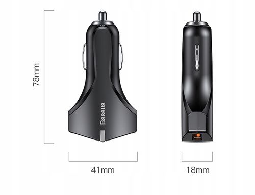 ŁADOWARKA SAMOCHODOWA BASEUS 2X USB QC S9 S9 PLUS na Arena.pl