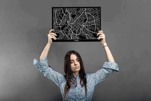 Deco Panel, Plan miasta Rzym 60x40 na Arena.pl