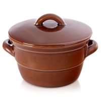 Pojemnik Ceramiczny Kuchenny Garnek na Smalec Pasztet Ogórki Żywność 650 ml