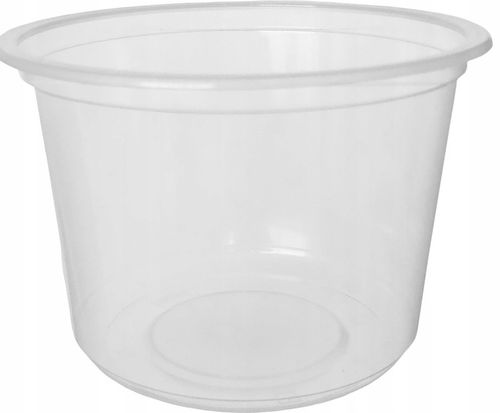 Pojemnik PP do sałatek surówek dań gorących 450ml z wieczkiem okrągły 50szt na Arena.pl