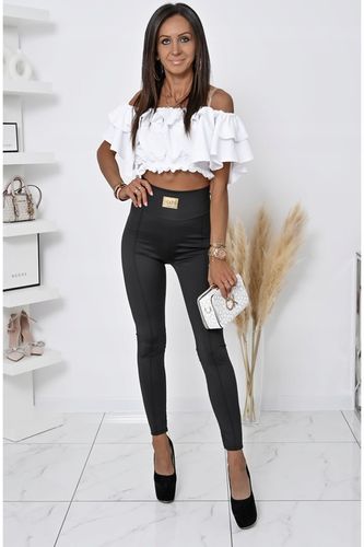 ELEGANCKIE SOPASOWANE LEGGINSY Z ZAMKIEM LAURE! WZ.2 na Arena.pl