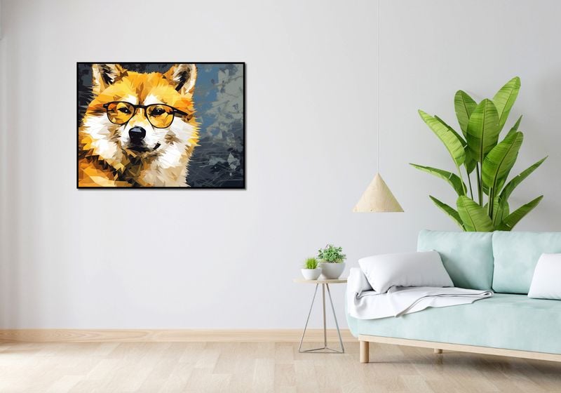 Plakat 100x75cm Intelektualny Psiak zdjęcie 4