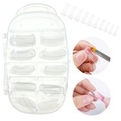 Formy szablony do przedłużania paznokci do żelu, akrylu 100 sztuk