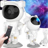 PROJEKTOR GWIAZD NIEBA LED LAMPKA NOCNA RZUTNIK DZIECI LASEROWY ASTRONAUTA