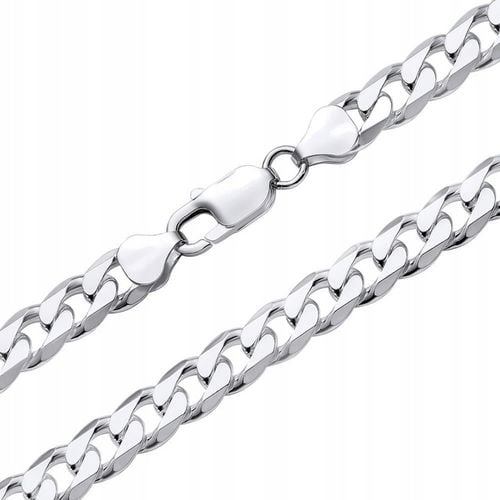 Łańcuszek SREBRO pr.925 Męski Srebrny 9mm GRUBY WŁOSKI Łańcuch Diamentowany na Arena.pl