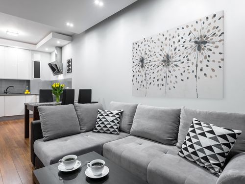 88401 Obraz na płótnie DMUCHAWCE BEŻ MINIMALIZM na Arena.pl