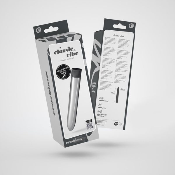 Crushious Classic Vibe Vibrator Silver zdjęcie 2
