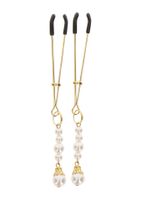 tweezers with pearls gold