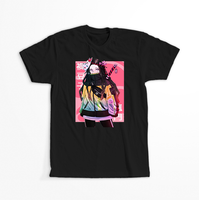 Koszulka Czarna Demon Slayer / Kimetsu no Yaiba / Miecz zabójcy demonów - WYBIERZ KOLOR KOSZULKI I FASON Damska S