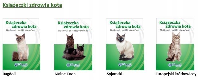 Książeczka zdrowia kota międzynarodowa zdjęcie 8