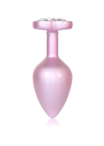 plug-jewellery pearl pink heart plug- clear m na Arena.pl