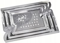Zestaw 3 TAC stalowych DO serwowania Kinghoff KH-4743