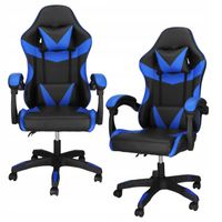 Fotel obrotowy Springos ergonomiczny czarny skórzany z regulacją